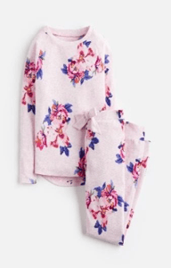 Z_ODRSLEPWL-PKMGRFL Pink pajama with floral print  97% cotton 3% elastane 1 through 12